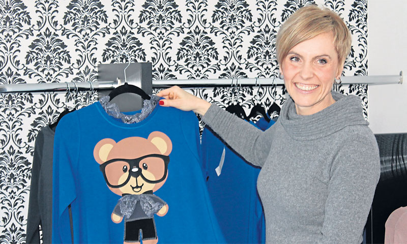 Martina Golčić, direktorica Poduzetničkog inkubatora Koprivnica, u modnom studiju Donnel