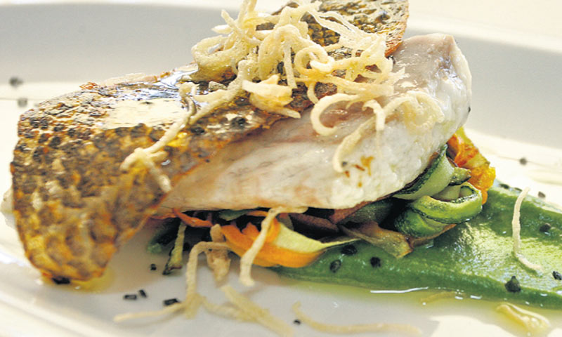 File od lubina u kremi od blitve i boba/Ivana Ivanović/PIXSELL