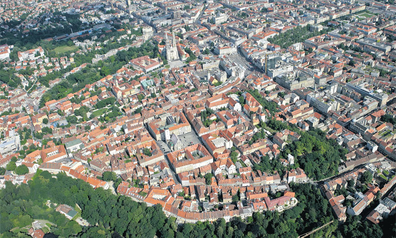 Pogled na Zagreb iz balona/Turistička zajednica grada Zagreba