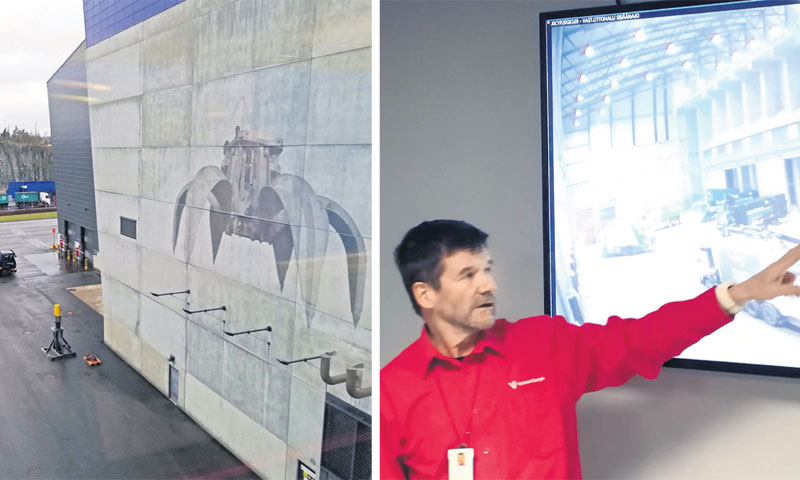 Ulazak kamiona u Vantaa Energi (VA) je potpuno automatiziran (lijevo), Teuvo Heinonen, menadžer za o