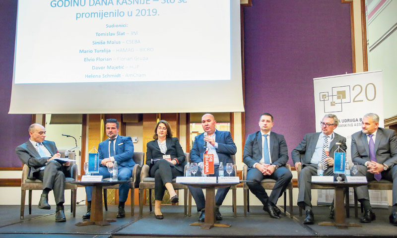 Sudionici panela Viktor Horvatinović, Helena Schmidt, Siniša Malus, Mario Turalija, Tomislav Šlat i