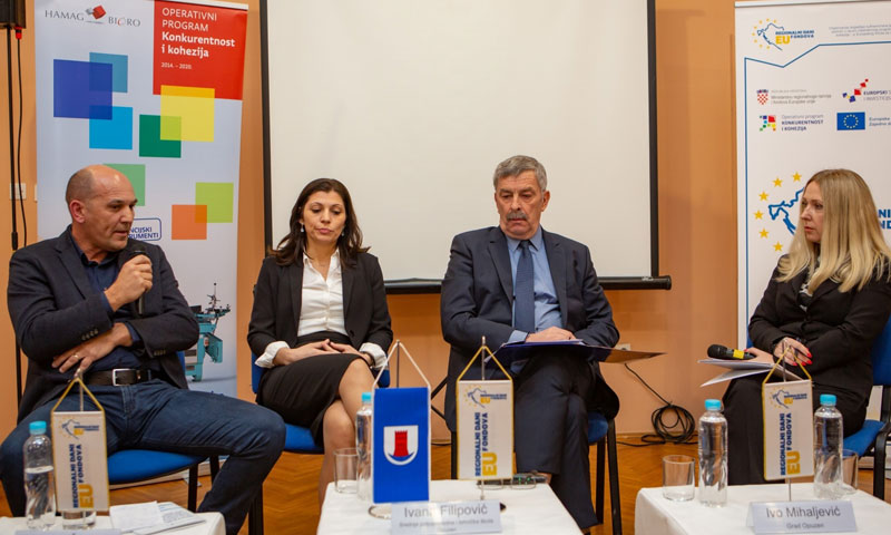 Na panel raspravi o razvoju Opuzena kroz EU fondove sudjelovali su Mihovil Štimac, Ivana Filipović i