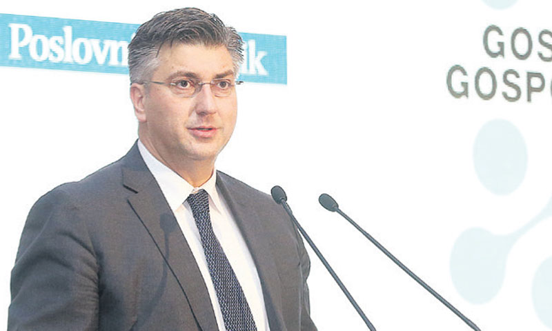 Predsjednik Vlade Andrej Plenković na skupu Večernjeg lista i Poslovnog dnevnika/Goran Stanzl/PIXSEL