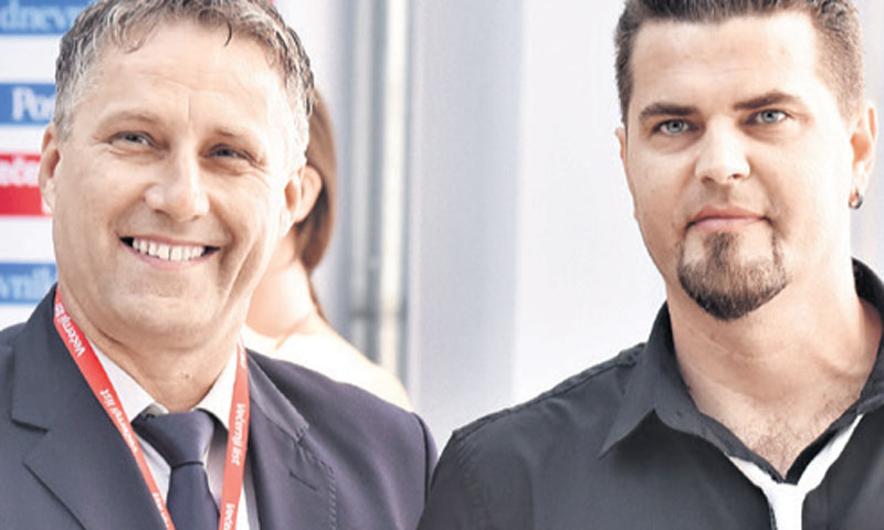 Ivica Muslim (desno), konoba Dalmacija Trogir, uz Antu Radosa, direktora TZ Zadar