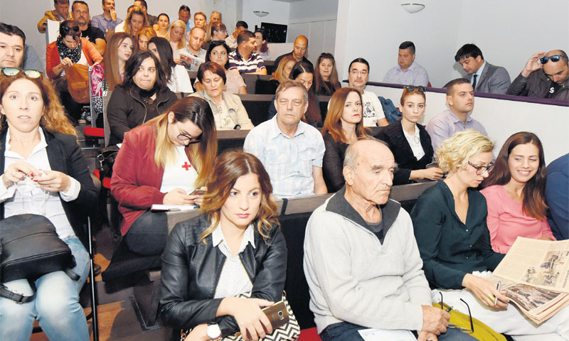 Teatrin gradske knjižnice Solin u kojem je održana panel-rasprava bio je popunjen do posljednjeg mje