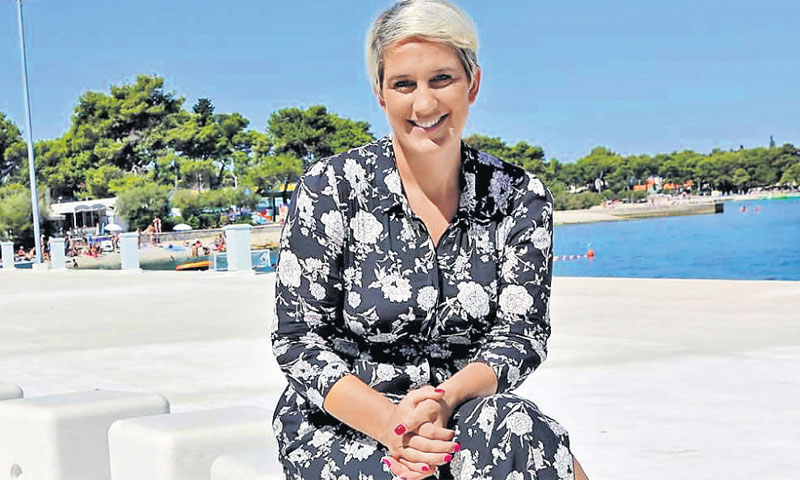 Ivana Marković, gradonačelnica Supetra na novom vezu za jahte