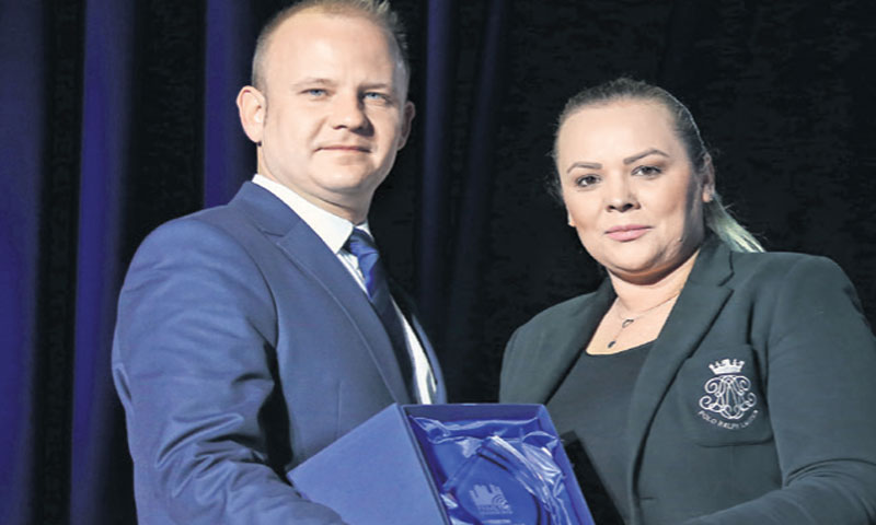 Gradonačelnik Mišel Jakšić i prokuristica Večernjeg lista Jasna Bibić/E. Elveđi/PIXSELL