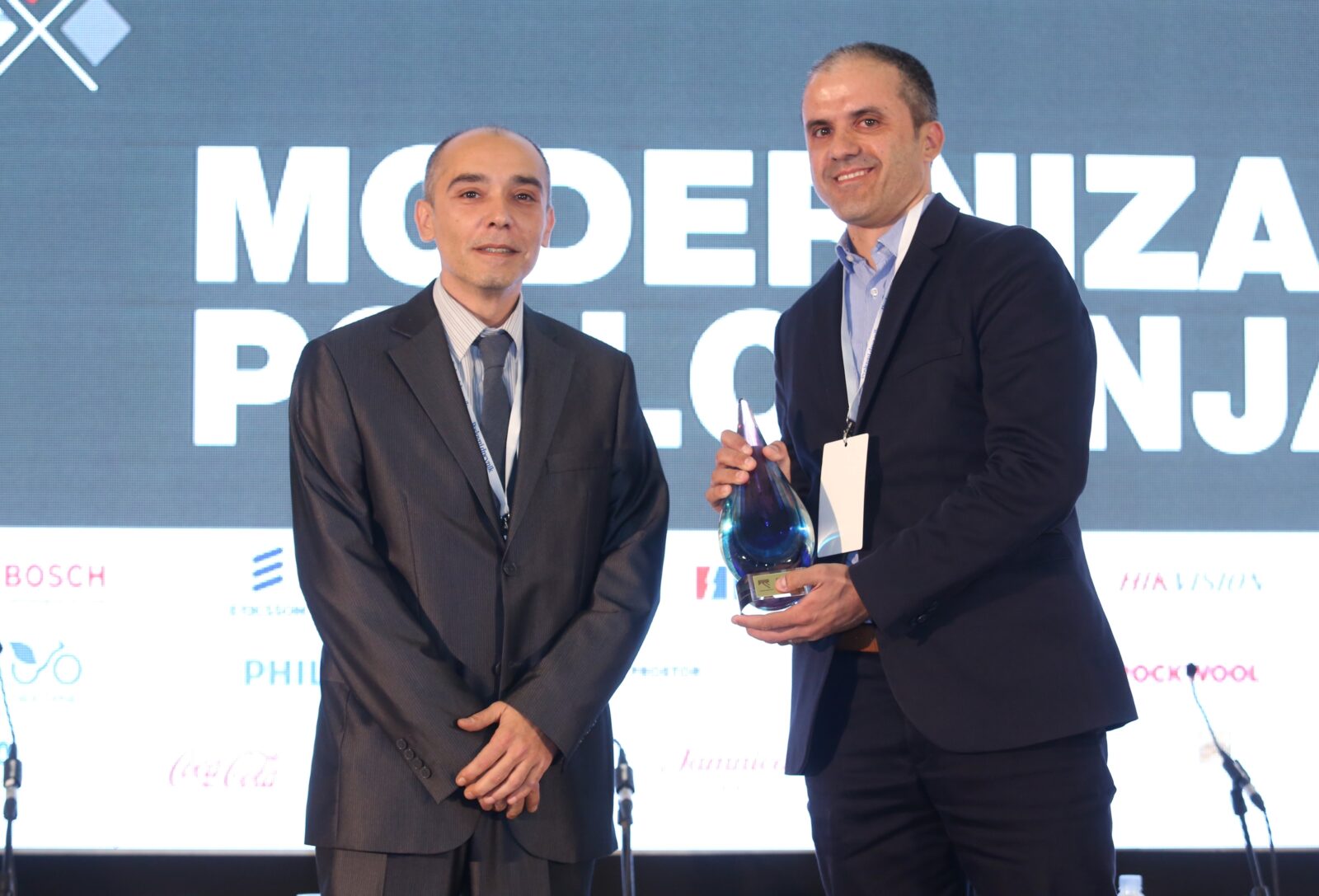 Vladimir Nišević i Mario Klarić na konferenciji Pametni gradovi (Matija Habljak/PIXSELL)