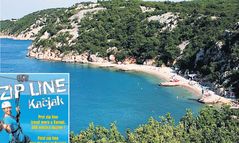 Početna je točka na 35 m, dužina spusta je 500 m, a prijeđe se za 30-ak sekundi