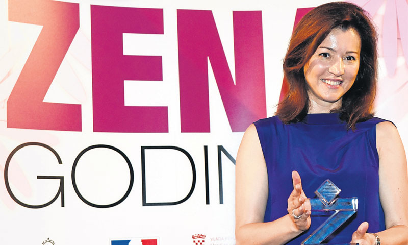 Martina Bienenfeld na svečanoj dodjeli /Davor Višnjić/PIXSELL