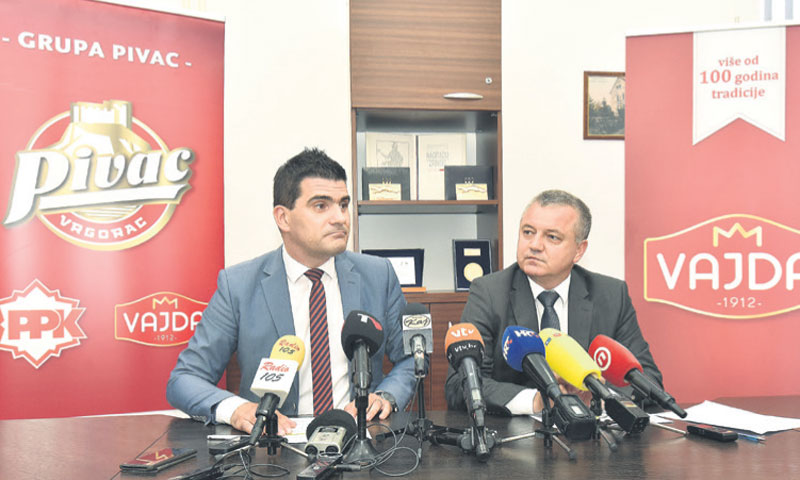Predsjednik Uprave Vajde Alen Kajmović i ministar gospodarstva Darko Horvat/PD, Vjeran Žganec Rogulj