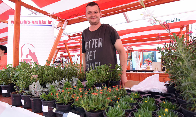 Marko Marković  na zelenom štandu/V. Ž. Rogulja/PIXSELL