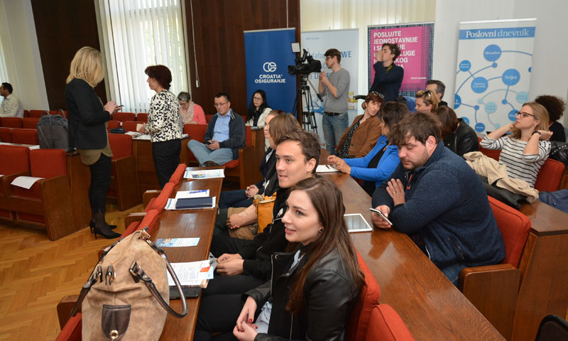 Poduzetnici i oni koji to misle postati pratili su panel diskusiju/Damir Špehar/PIXSELL