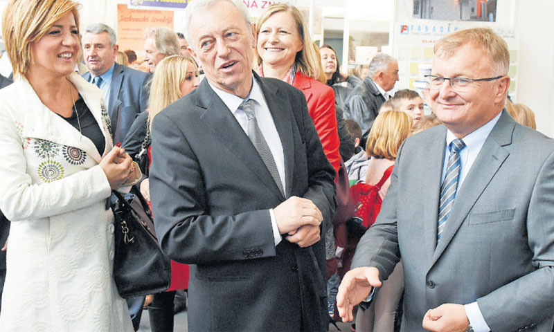 Ana Mandac, pomoćnica ministra poduzetništva, Stjepan Kožić, zagrebački župan i Željko Turk, gradona