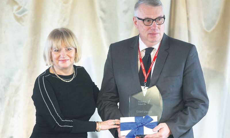 Samo Žolger, savjetnik predsjednika Uprave Gen-i Zagreb, dobio priznanje za uzlet izvoza od Alenke K