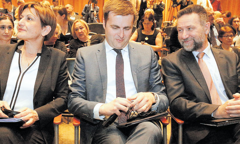 Ministri M. Dalić, T. Ćorić i P. Barišić naglašavaju i važnost strukovnog obrazovanja/Žarko Bašić/PI