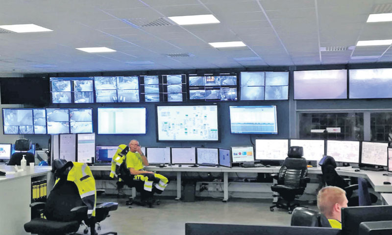 Velika kontrolna soba u Vantaa Energi