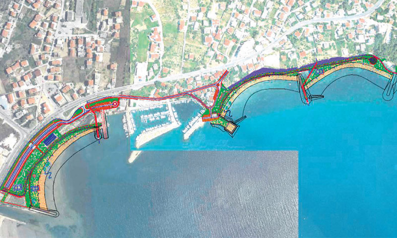 Ukupno će biti 1610 metara biciklističke staze uz lijevu obalu Žrnovice i 363 metara od ušća rijeke