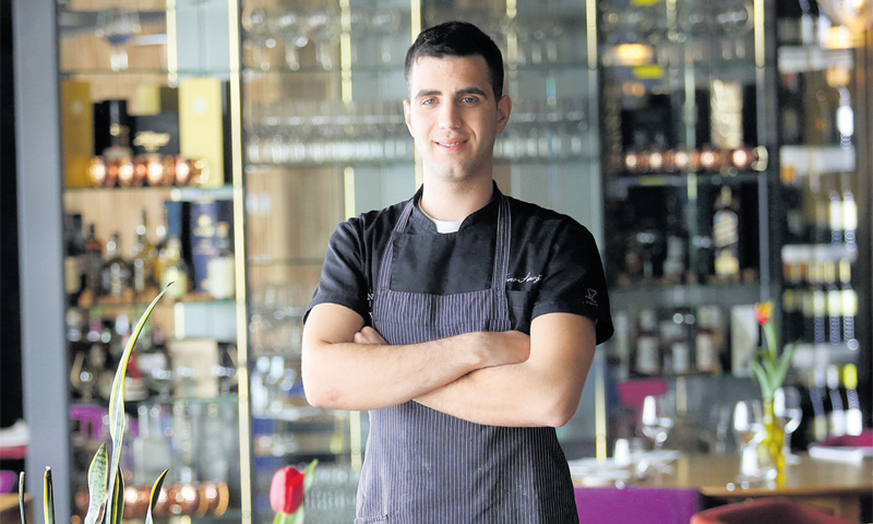 Tino Sinožić, glavni chef u restoranu opatijskog hotela Navis/Goran Kovačić/PIXSELL