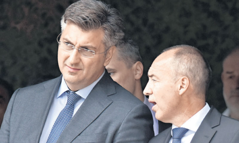 Premijer Plenković i ministar Krstičević/ Hrvoje Jelavić/PIXSELL