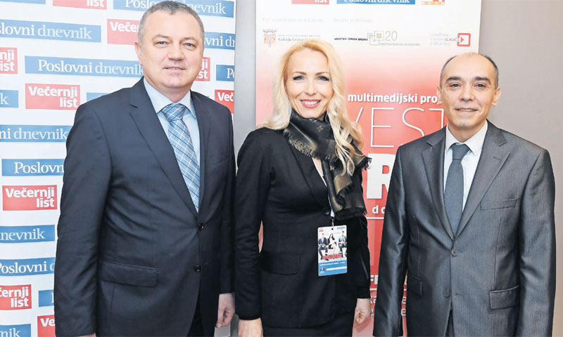 Ministar gospodarstva, poduzetništva i obrta Darko Horvat s predsjednicom Uprave Večernjeg lista And