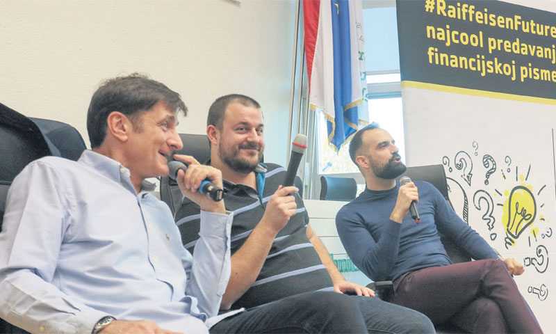 Željko Kardum, Dean Kotiga i Ivan Šarić na Agrobiotehnološkom fakultetu u Osijeku/Dubravka Petrić/PI