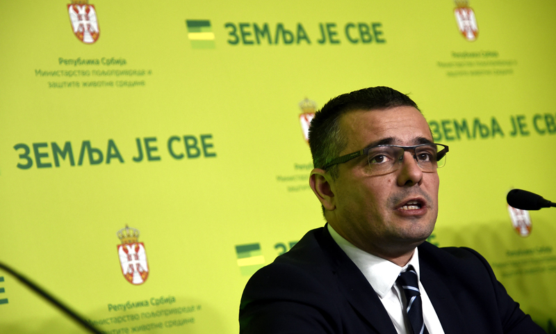 Branislav Nedimović, ministar poljoprivrede i zaštite životne sredine Srbije