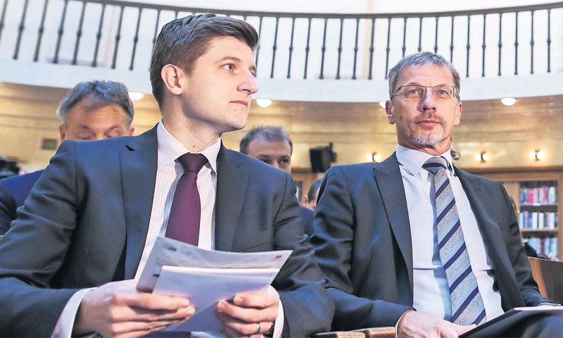 Ministar financija Zdravko Marić i guverner HNB-a Boris Vujčić/Igor Šoban/PIXSELL