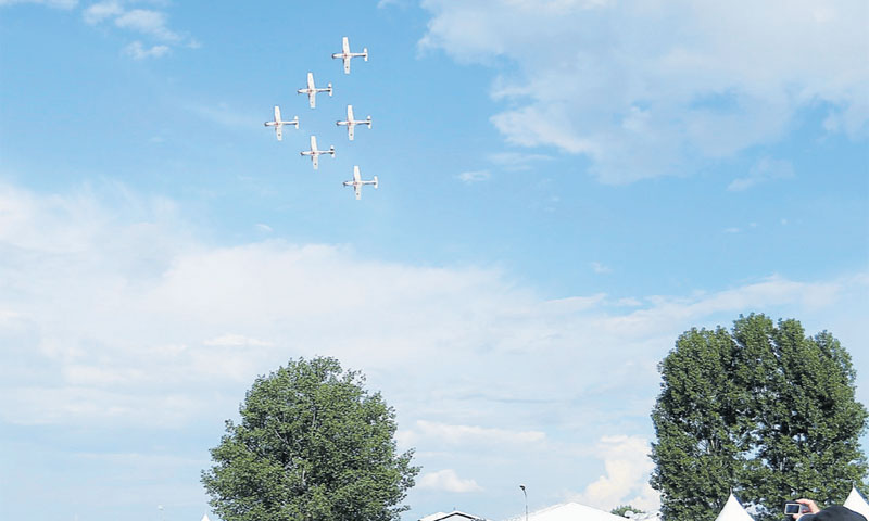 Parada na nebu iznad Velike Gorice/Borna Filić/PIXSELL