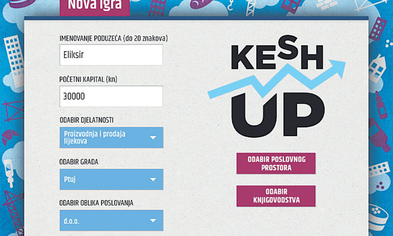 Odmah nakon prijave igrač može krenuti u poslovnu avanturu