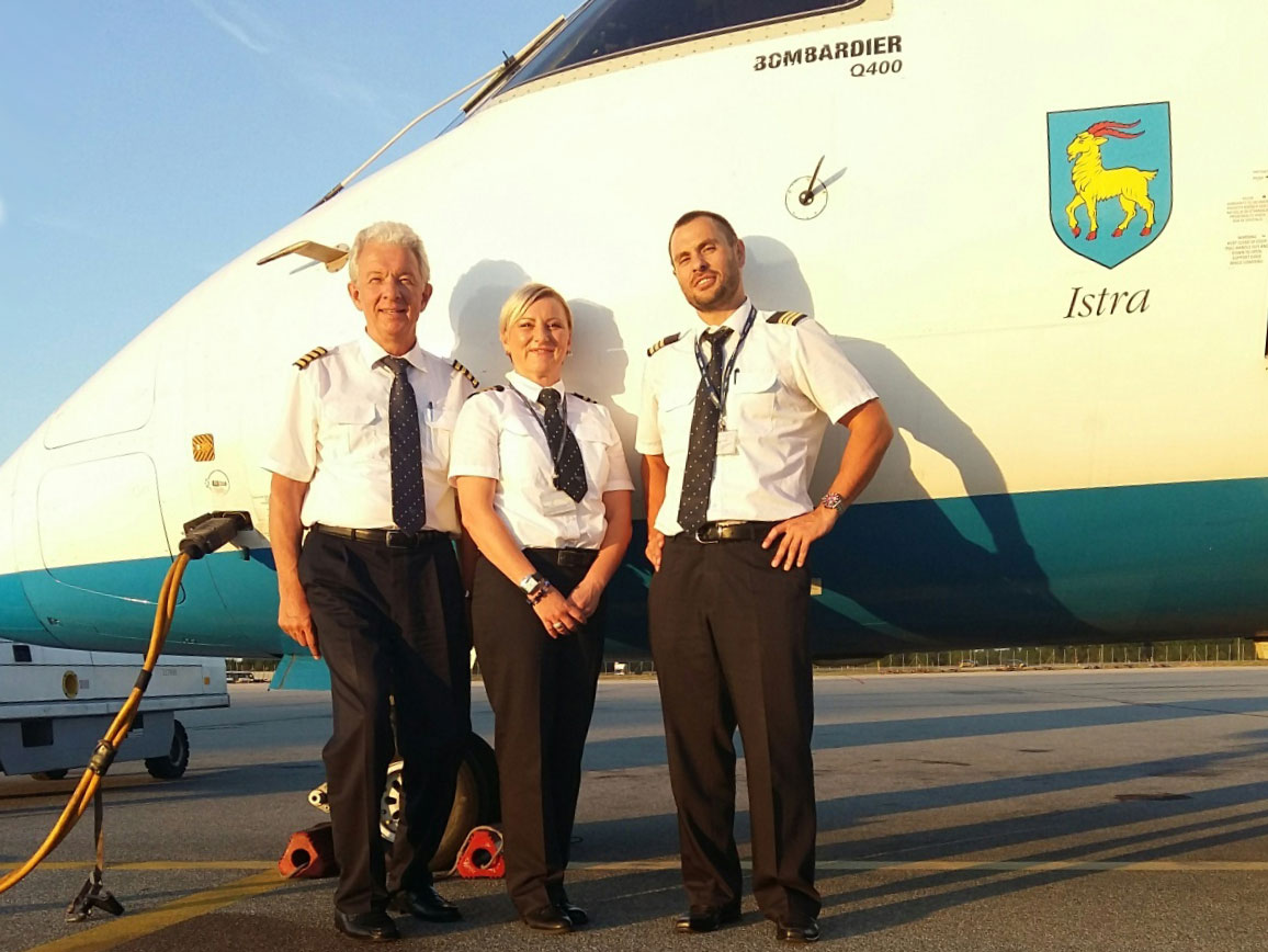 Foto: Kristina Mlinarić postala je prva kapetanica Crotia Airlinesa