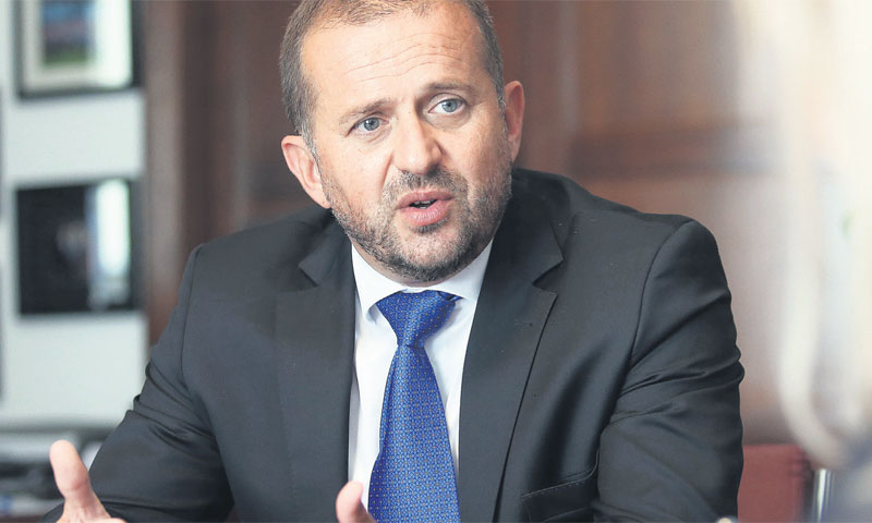 Tomislav Vuić, predsjednik Uprave Hrvatske poštanske banke/Dalibor Urukalovic/PIXSELL