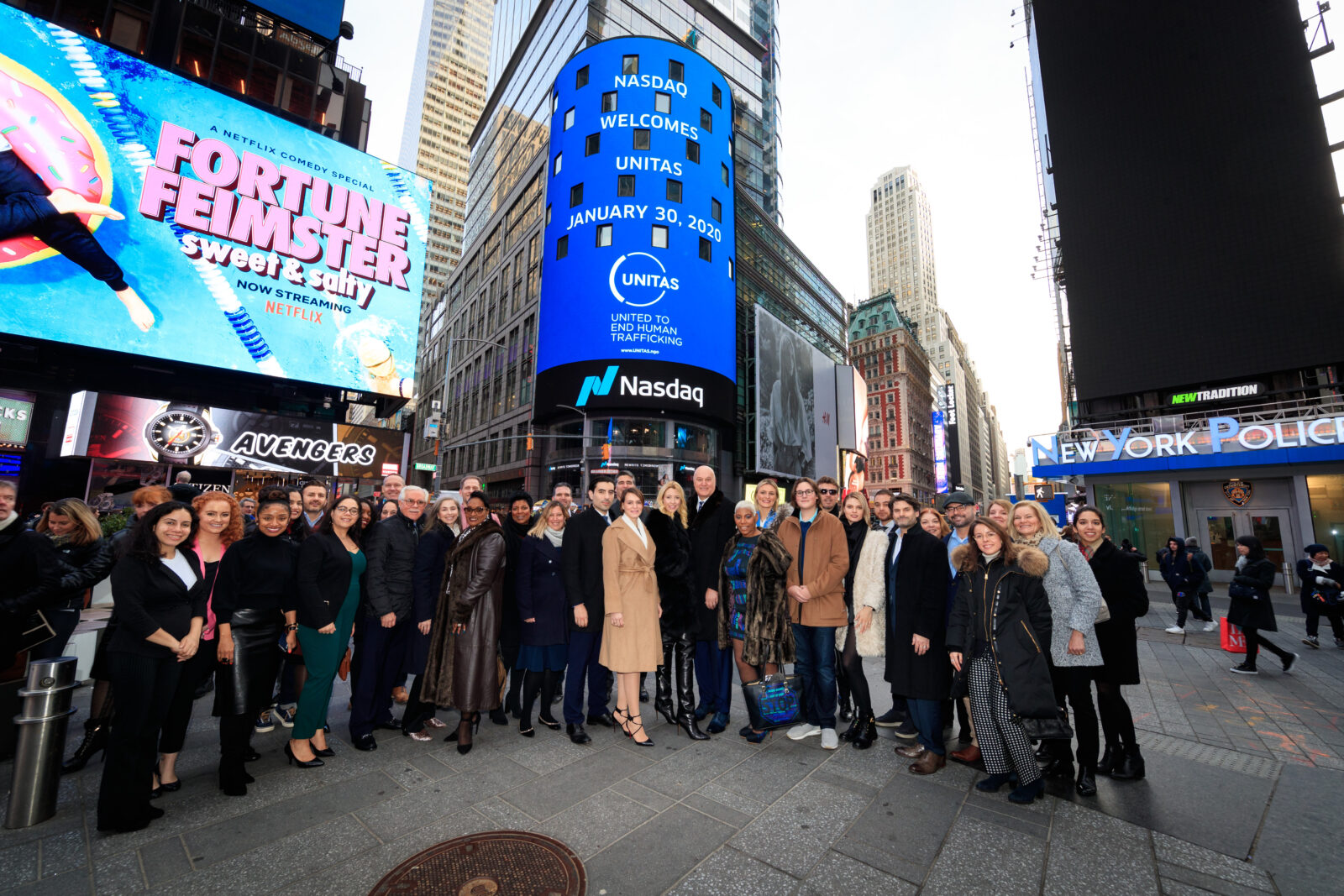Nasdaq Bell Ceremony Times Square