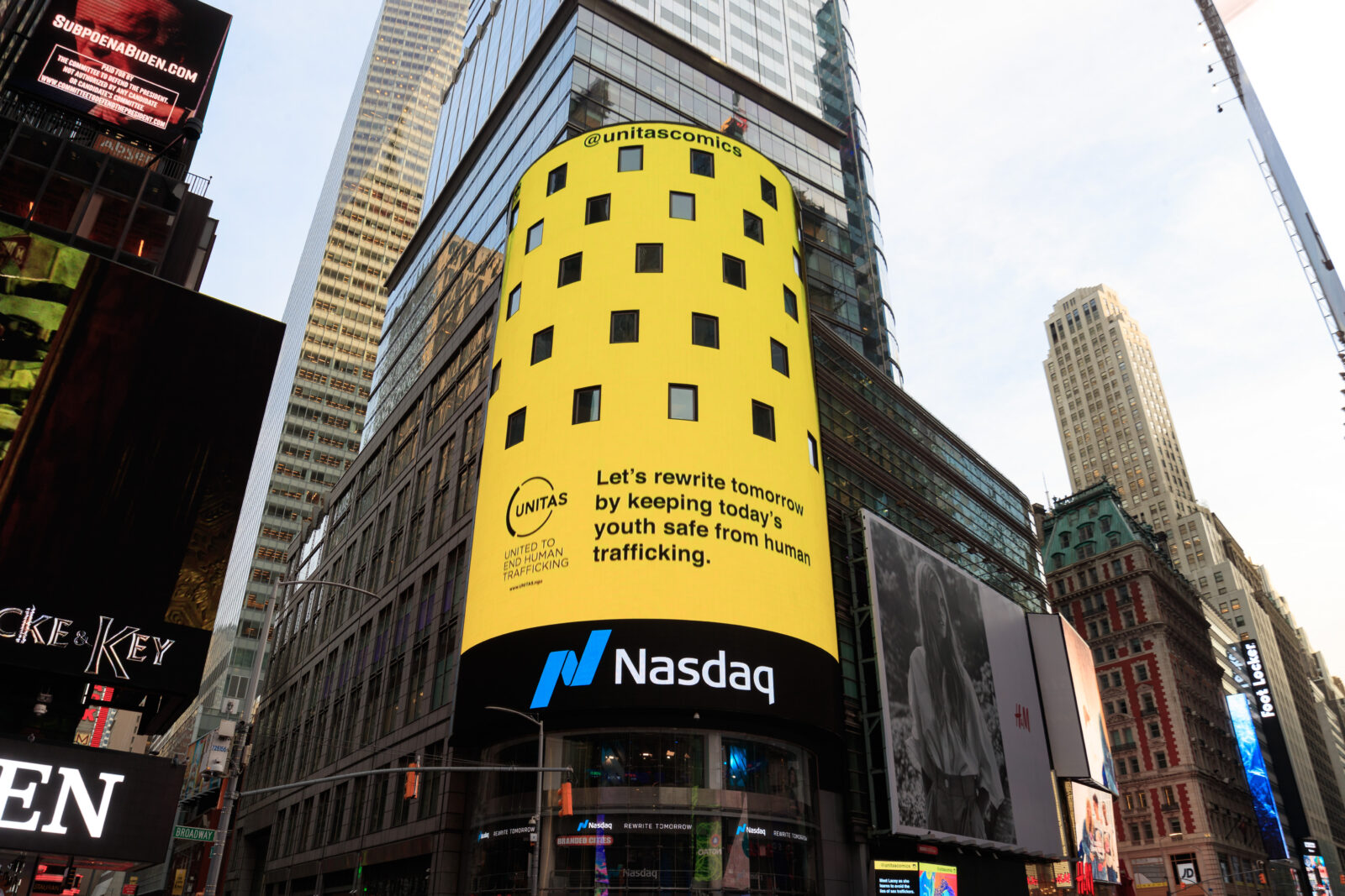 Unitas Nasdaq Times Square