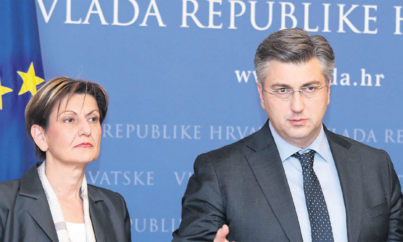 Martina Dalić i Andrej Plenković/Patrik Pacek/PIXSELL