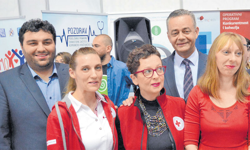 Gradonačelnik Križevaca Marijo Rajn i Darko Koren, župan koprivničko-križevački na otvorenju sajma E