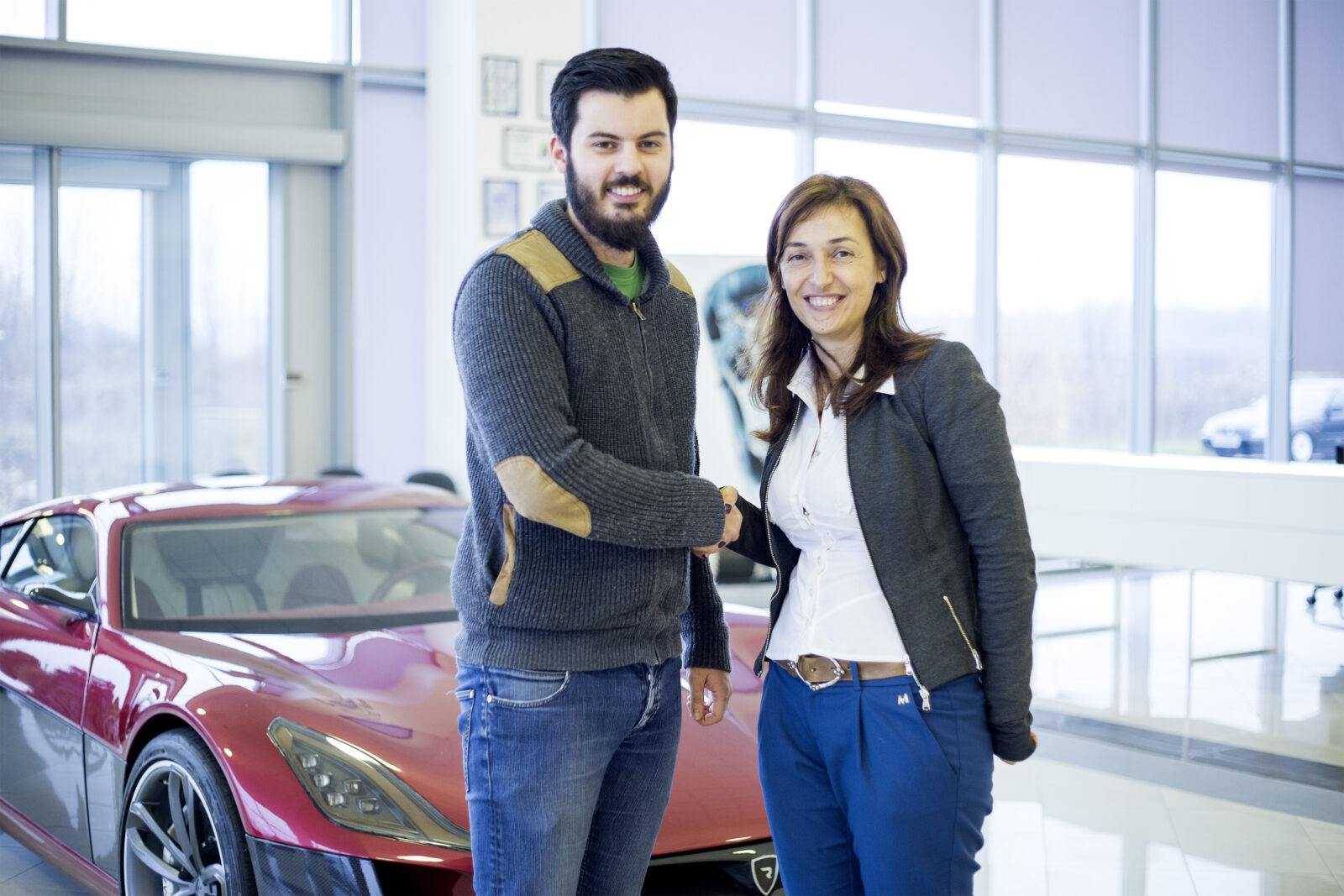 Foto: Mate Rimac i predstavnica Dassault Systemes  za Adria-u