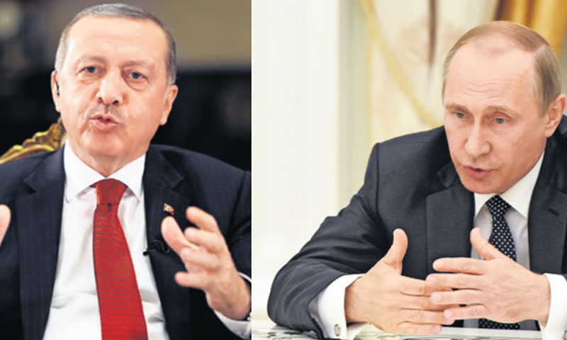 Turski predsjednik Recep Tayyip Erdogan; šef Ruske Federacije Vladimir Putin