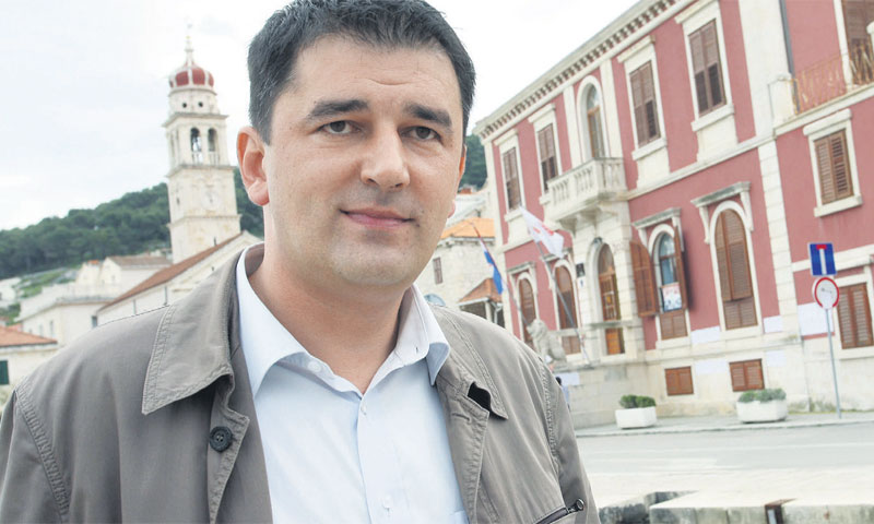 Marino Kaštelan, predsjednik odbora vjerovnika i načelnik općine Pučišća/Ivo Čagalj/PIXSELL