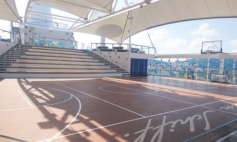 Gostima Mein Schiffa 6 na raspolaganju su sportski tereni i teretana/Marija Crnjak/POSLOVNI DNEVNIK