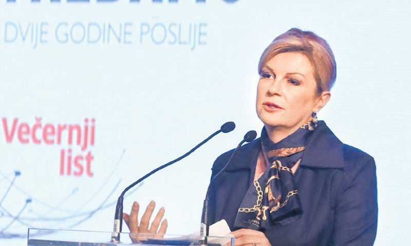 'Moramo naći način da rasteretimo plaće', kaže predsjednica/Boris Ščitar/VL/PIXSELL