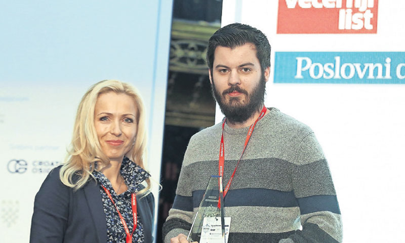 Andrea Borišić, predsjednica Uprave Večernjeg lista i osnivač Rimac Automobila Mate Rimac/Goran Stan