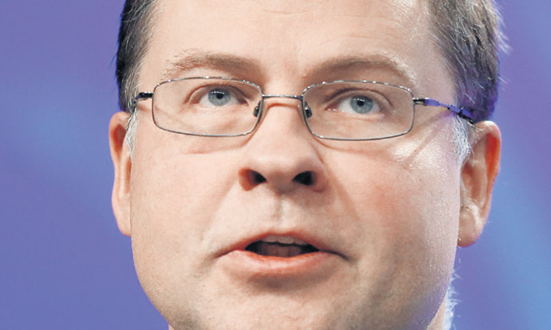 Europski povjerenik Valdis Dombrovskis/REUTERS