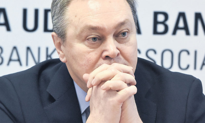 Zdenko Adrović, prvi čovjek Hrvatske udruge banaka/Davor Višnjić/PIXSELL