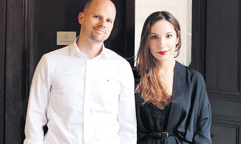 Jelena Skendžić i Vjekoslav Ratkajec,  vlasnici brenda Skintegra