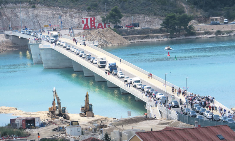 Institut IGH bio je angažiran i na projektu most Čiovo, otvorenom u srpnju/Ivo Čagalj/PIXSELL