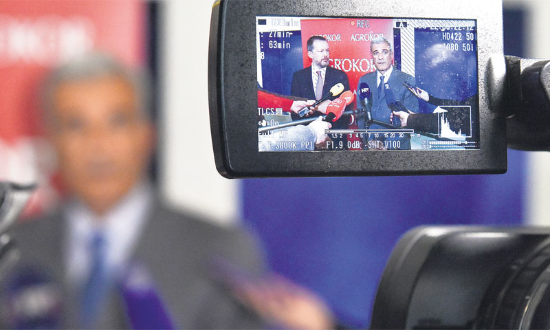 Ramljak i Alastair Beveridge predstavili nacrt s kojim će pred vjerovnike/ Davor Višnjić/PIXSELL