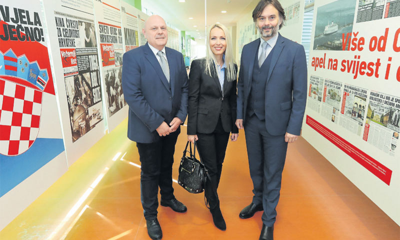 Renato Ivanuš, Andrea Borošić i Dražen Klarić u Osijeku/Robert Anić/PIXSELL