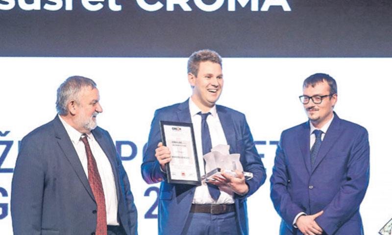 Ovjenčan je titulom najboljega mladog menadžera 2017. u izboru Crome /Petar Glebov/PIXSELL