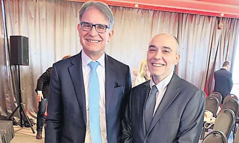 Ministar turizma Gari Cappelli s glavnim urednikom Poslovnog dnevnika Vladimirom Niševićem